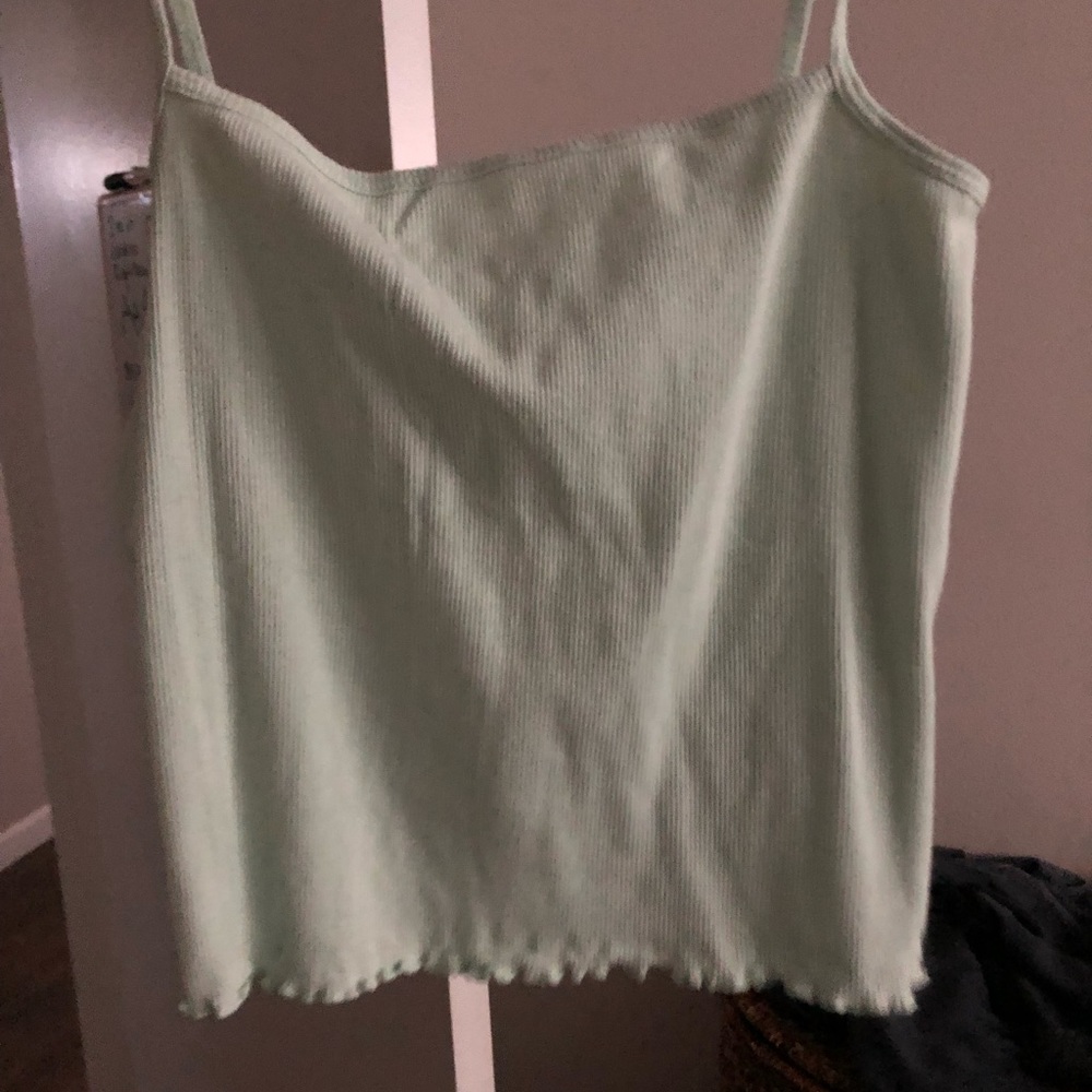 mint green tank top H&M